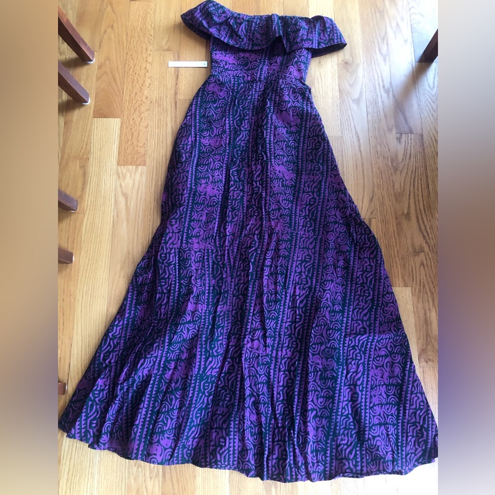NWT Anthropologie Kahindo strapless ruffled Maxi dress - Picture 8 of 9